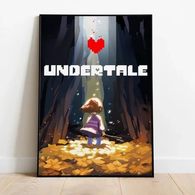 Póster de juego Undertale, arte de videojuego RPG independiente, decoración única de sala de juegos Foto 1 de 4