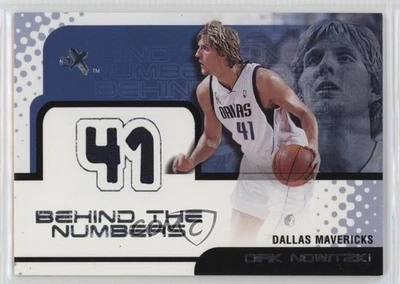 2001-02 EX Behind The Numbers Camisetas Dirk Nowitzki Salón de la fama Foto 1 de 2