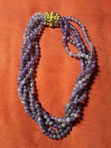 gioielli donna. Collana in ametista, con chiusura in argento - Foto 1 di 11