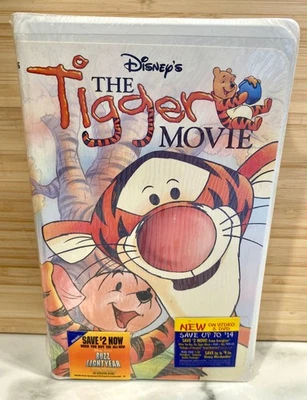 Disney VHS The Tigger Movie New In Wrapper  Clamshell Case Kids Family - Image 1 of 4