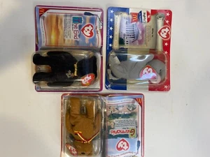 McDonald's Beenie Babies The End, Germania Bears, and Righty the Elephant - Picture 1 of 10