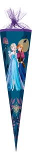 Nestler Schultüte 85cm sechseckig mit Tüll Frozen Nature Eiskönigin Anna Elsa