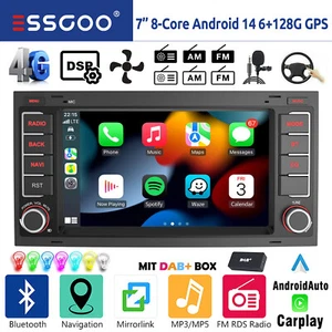 Für VW T5 Multivan Transporter DAB+ 6+128G Android14 Autoradio Carplay GPS AM FM - Bild 1 von 15