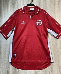 Vintage Puma Switzerland Retro Home Jersey Jersey Mens Size M - Picture 1 of 11