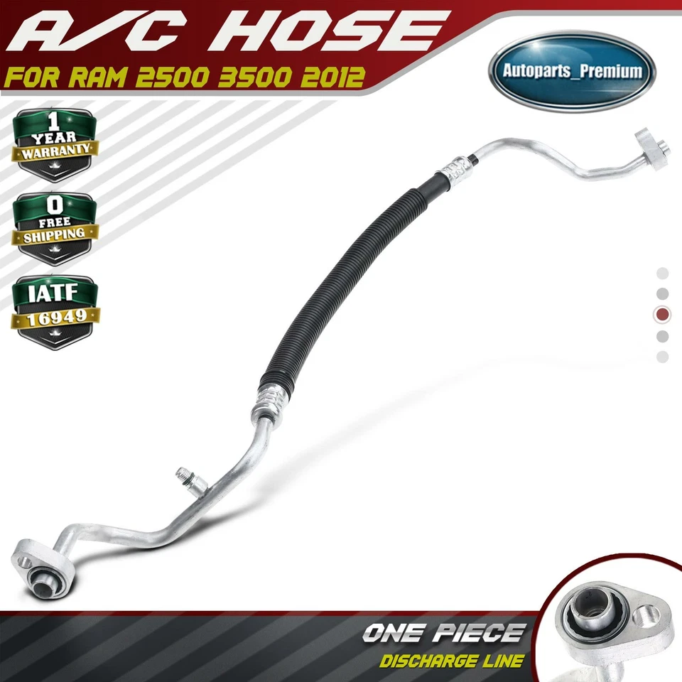 Manguera de descarga de refrigerante de aire acondicionado para Ram 2500 3500 2012 compresor a condensador Foto 1 de 4