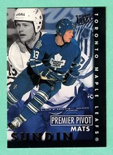 (1) MATS SUNDIN  1995-96 ULTRA # 9 LEAFS PREMIER PIVOT  INSERT CARD (I4227)