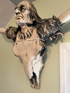 CHIEF LONGHORN STEER SKULL - Picture 1 of 3