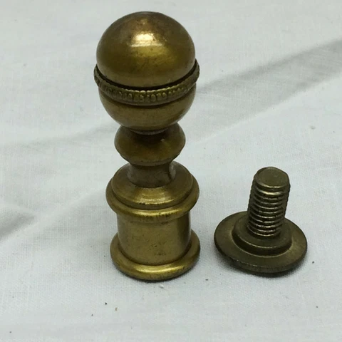 Vintage Brass Finial 1 5/8" Tall Lamp Part Cover