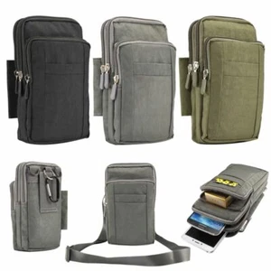 Handytasche zum Umhängen Nylon klein 200x110x40mm Gürteltasche Damen Herren Belt - Bild 1 von 22