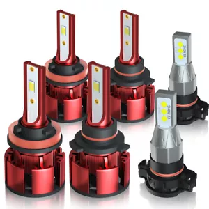 For Jeep Compass 2011-2013 LED High Low Headlight Fog Light Bulbs - Picture 1 of 20