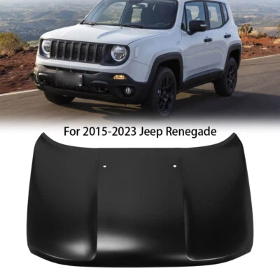 For 2015-2023 Jeep Renegade 68259730AA Front Hood Panel Aluminum Primed Black Foto 1 de 4