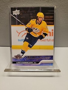 2023-24 Upper Deck Series 1 - Luke Evangelista Young Guns ROOKIE #221 Predators