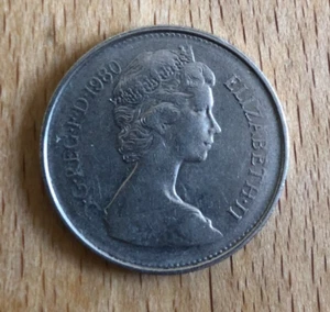 5 New Pence 1980 Elizabeth II England Grossbritannien Münze - Bild 1 von 2