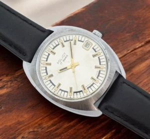 Vintage Poljot 2614.2H 17 jewels served mechanical soviet men's dress watch USSR - Picture 1 of 11