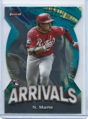 2024 Topps Finest Noelvi Marte Arrivals RC #A-10  (J-48) - Image 1 of 2