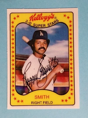 1981 Kellogg's 3-D Superstars Reggie Smith Los Angeles Dodgers #36 ⚾ - Image 1 of 2