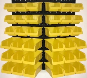 Kit de contenedores WallPeg 36 contenedores Pegboard ganchos para paneles de tablero de clavija banco de trabajo - Imagen 1 de 6