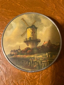 Vintage abklappbarer Spiegel in schöner Hülle - Bild 1 von 3