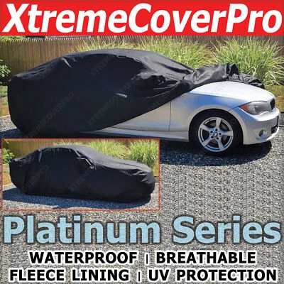 2008 2009 2010 2011 年 2012 年宝马 128i 135i 防水汽车保护套带镜盒黑色 — 第 1/4 张图片