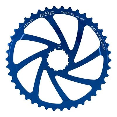 Piñón de casete 42T 10 velocidades para Shimano con bicicleta MTB dentada 16T azul Foto 1 de 4