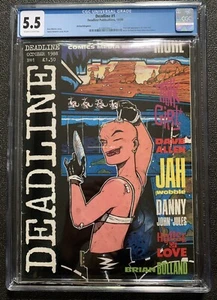 Deadline #1 1st Appearance Of Tank Girl  Key Issue CGC 5.5 4118973001 - Picture 1 of 2