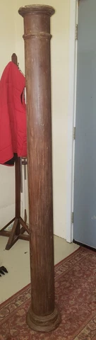antique / vintage turned wood column/porch post 69" by 7  1/2" by 8  1/2" Cover