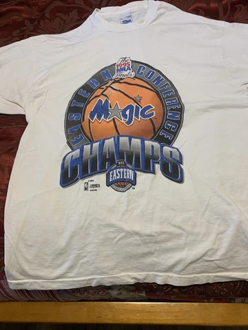 VINTAGE 1995 NBA EASTERN CONFERENCE CHAMPIONS ORLANDO MAGIC XL SALEM COTTON 100% Cover