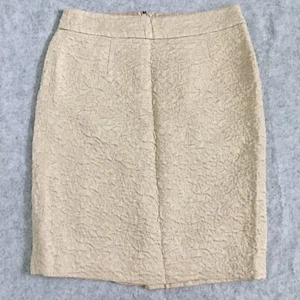Banana Republic strukturierter knielanger gefütterter Bleistiftrock Damen 6 (champagnerfarben) - Bild 1 von 8