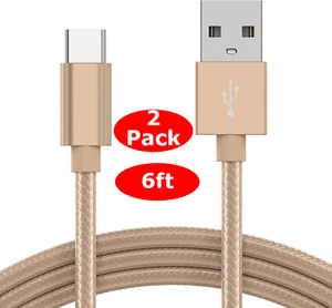 2Pack Fast Charger Type C Charging Cable For Samsung Galaxy A21 A12 A32 A42 A52  - Picture 1 of 7