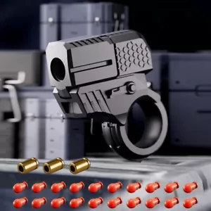 Metal Alloy Gun Folding Hand Adult Toys Fidget Ring EDC Spinner Decompression US - Picture 1 of 17