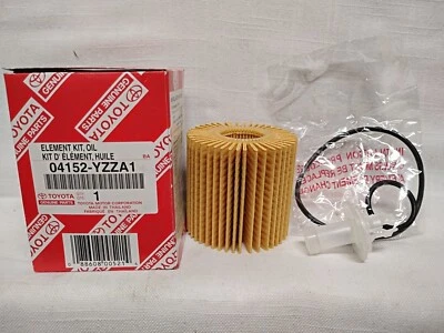 Kit de elemento de filtro de aceite genuino Toyota O4152-YZZA1 con juntas Avalon Camry Rav4 Foto 1 de 4