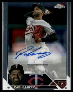 2023 Topps Chrome Update #AC-PL Pablo López Autograph Twins - Picture 1 of 2