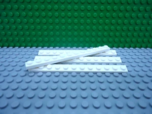 Lego 4 White 1x12 base plate NEW - Picture 1 of 1