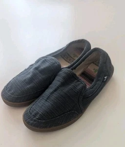 Women's Sanuk Pair O Dice Hemp Textured Slip On Loafers Washed Brindle Size 8 - Picture 1 of 6