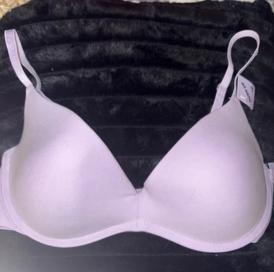 Sujetador push up con aros Roxy Lavender 36 C para mujer junior acolchado suave nuevo con etiquetas Foto 1 de 4