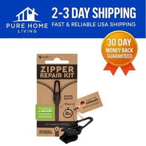 Repair Zippers in 30 Seconds with Our Narrow L Black Replacement Slider - Picture 1 of 11