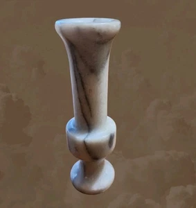 Kleine Vintage gedrechselte Marmor Knospe Posey Vase 4,5" - Bild 1 von 12