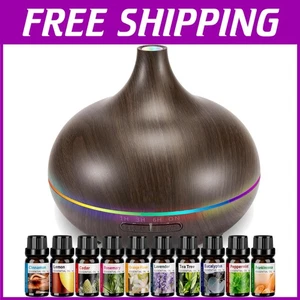 Wood Grain 550ML Humidifier & Aroma Diffuser - Picture 1 of 10