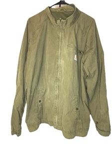 Carhartt Edlin Active Jacket Meshed Lined 2XL Green J299 ARG Distressed Yr 2012 - Picture 1 of 16