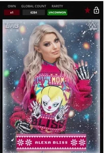 Maglione Topps Slam Digital WWE Digital 25 brutto Alexa Bliss 2018 - Foto 1 di 1