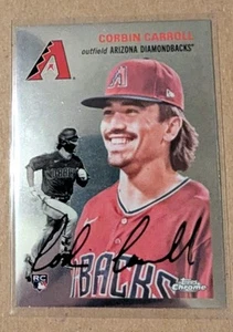 2023 Topps Chrome Platinum Corbin Carroll Base RC Rookie Card - Picture 1 of 2