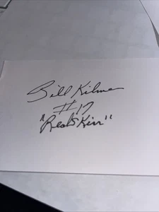 Billy Kilmer  Washington Redskins Signed 3x5 Index Card - Picture 1 of 1