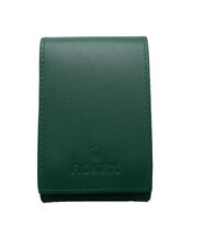 ROLEX Watch Case Green Leather Protection Soft  Watch Travel Pouch