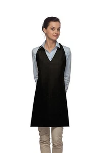 Daystar Aprons 1 Style 300 Two pocket v neck tuxedo apron ~ Made in USA - Picture 1 of 16
