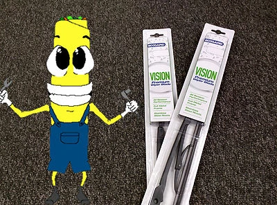 Front Windshield Premium All Season Wiper Blades Set for NISSAN AXXESS 1990 - Image 1 of 4