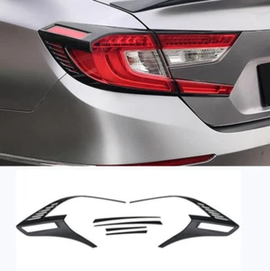 For 2018-2021 Honda Accord carbon fiber ABS Rear Tail Lamp Light Cover Trim 4x - Picture 1 of 8