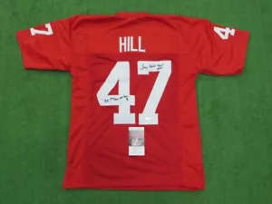 MAGLIA FOOTBALL CUCITA TONY HILL STANFORD CARDINALS FIRMATA DALLAS COWBOYS JSA PROF - Foto 1 di 8