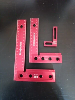 Woodpeckers Precision Woodworking Squares 850 8" 640 6" & Mini Square Retired - Image 1 of 4