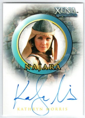 XENA PRINCESA GUERRERA TEMPORADA 6 A9 KATHRYN MORRIS AS NAJARA AUTÓGRAFO ESTUCHE FRÍO Foto 1 de 3