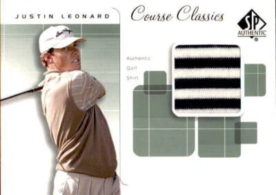 2003 SP Authentic Course Classics Shirt #JL Justin Leonard (ref 19990) - Image 1 of 2